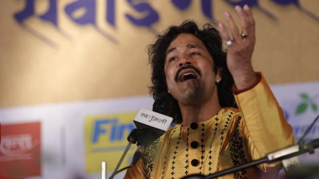 Vocalist Amjadh Ali performs on the concluding day of the 66th Sawai Gandharav Bhimsen Mahotsav at Maharashtriya Mandal Sankul, Mukundnagar on Sunday. (RAHUL RAUT/HT PHOTO) Vocalist Amjadh Ali performs on the concluding day of the 66th Sawai Gandharav Bhimsen Mahotsav at Maharashtriya Mandal Sankul, Mukundnagar on Sunday. (RAHUL RAUT/HT PHOTO)