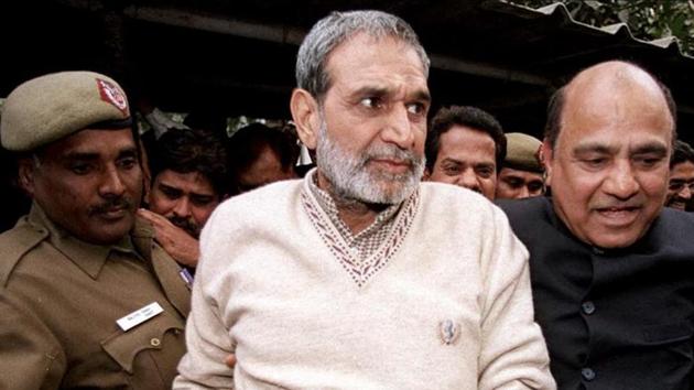 In its order sentencing Congress leader Sajjan Kumar to jail for the remainder of his life in the 1984 anti-Sikh riots case, the Delhi High Court on Monday made a stinging observation regarding mass crimes and political patronage.(PTI) In its order sentencing Congress leader Sajjan Kumar to jail for the remainder of his life in the 1984 anti-Sikh riots case, the Delhi High Court on Monday made a stinging observation regarding mass crimes and political patronage.(PTI)