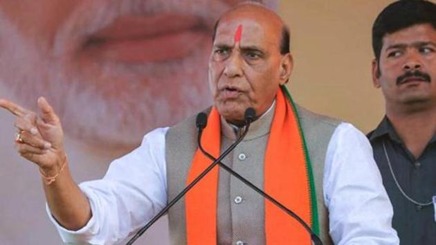 Rajnath Singh told BJP MPs that there is none to match Narendra Modi for the prime minister’s job, and they should not worry about the 2019 general elections. (PTI/File Photo) Rajnath Singh told BJP MPs that there is none to match Narendra Modi for the prime minister’s job, and they should not worry about the 2019 general elections. (PTI/File Photo)