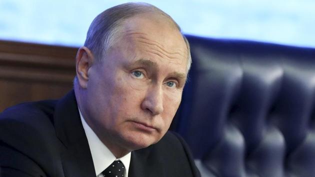 Russian president Vladimir Putin suggested Tuesday he was open to the idea of other countries joining a key Cold War treaty limiting mid-range nuclear arms or to starting talks on a new agreement. (AP File Photo) Russian president Vladimir Putin suggested Tuesday he was open to the idea of other countries joining a key Cold War treaty limiting mid-range nuclear arms or to starting talks on a new agreement. (AP File Photo)