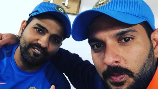 File image of Rohit Sharma (L) and Yuvraj Singh. (Twitter) File image of Rohit Sharma (L) and Yuvraj Singh. (Twitter)