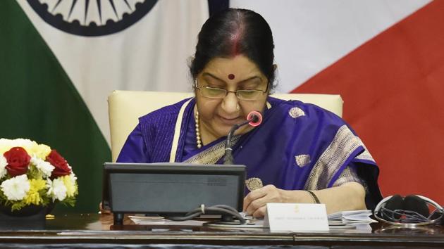 The PMO has instructed MEA to renovate and refurbish Jinnah House to develop it on the pattern of facilities available in Hyderabad House in Delhi, Sushma Swaraj said in her letter.(Sanjeev Verma/HT File Photo)