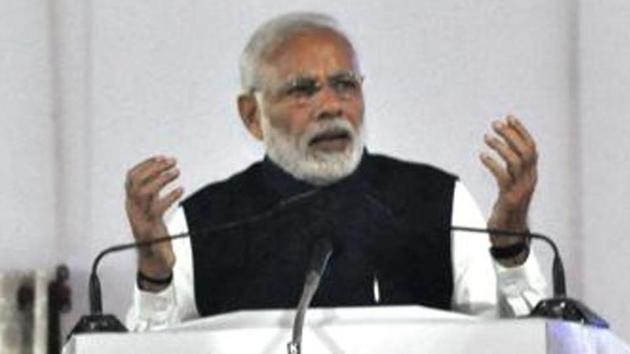 Prime Minister Narendra Modi urged the BJP workers to effectively counter the Congress party’s propaganda on the Rafale deal. (Rajesh Kumar / Hindustan Times) Prime Minister Narendra Modi urged the BJP workers to effectively counter the Congress party’s propaganda on the Rafale deal. (Rajesh Kumar / Hindustan Times)