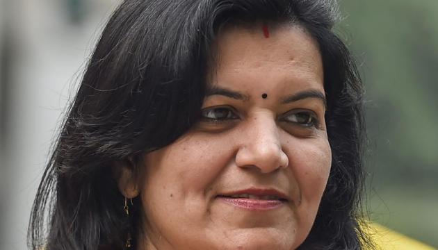 Aparajita Sarangi, a 1994-batch IAS officer and former joint secretary in union rural development ministry joined BJP last month after taking voluntary retirement. (AP/File Photo) Aparajita Sarangi, a 1994-batch IAS officer and former joint secretary in union rural development ministry joined BJP last month after taking voluntary retirement. (AP/File Photo)