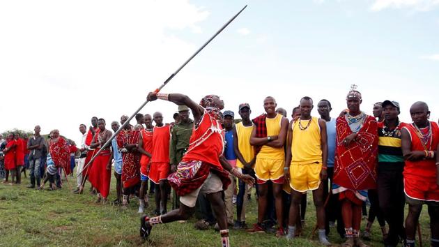 Photos: Warriors Hunt Cash Not Lions In Kenya’s Maasai Olympics ...