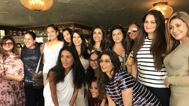 Guests at Queenie Singh’s birthday celebration at Soho House in Juhu. (HT Photo) Guests at Queenie Singh’s birthday celebration at Soho House in Juhu. (HT Photo)