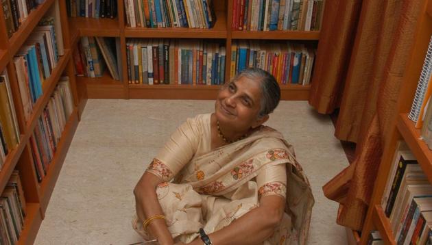 Sudha Murthy released her 30th book, The Upside Down King in Mumbai recently.(Getty Images)