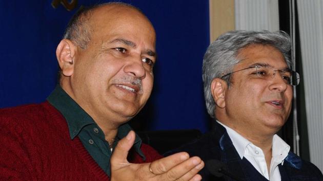 Delhi’s deputy CM Manish Sisodia and transport minister Kailash Gahlot at a press conference about the Delhi Metro Phase-IV project, New Delhi, December 19, 2018. (HT Photo) Delhi’s deputy CM Manish Sisodia and transport minister Kailash Gahlot at a press conference about the Delhi Metro Phase-IV project, New Delhi, December 19, 2018. (HT Photo)