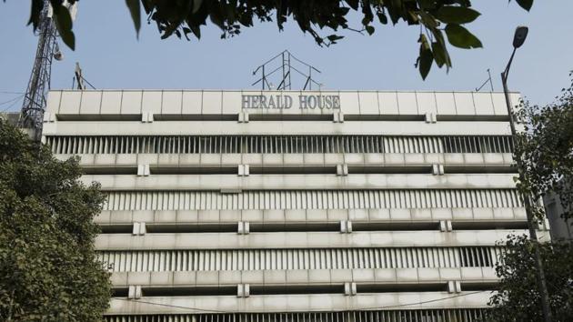 In a setback to the Congress, the Delhi High Court on Friday ordered its newspaper, National Herald, to vacate its building within two weeks. The verdict was delivered by Justice Sunil Gaur, who had reserved his decision on November 22 on the plea by Associated Journals Ltd (AJL), publisher of National Herald, against the government’s October 30 notice ending its 56-year-old lease at the premises in ITO area. (Sanchit Khanna / HT Archive)