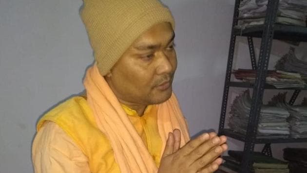 Monk Sujit Maharaj(HT Photo)