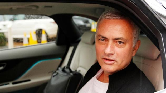 Jose Mourinho is driven away from his accommodation after leaving his job as Manchester United’s manager, in Manchester, England. (Phil Noble / REUTERS) 