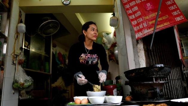 “It looks ugly but don’t be afraid,” said Bui Thi Nga, whose family has served up the speciality for 30 years. “The insides are delicious, and they’re high in protein,” she told AFP from her Old Quarter stall on a chilly December afternoon. (Manan Vatsyayana / AFP) “It looks ugly but don’t be afraid,” said Bui Thi Nga, whose family has served up the speciality for 30 years. “The insides are delicious, and they’re high in protein,” she told AFP from her Old Quarter stall on a chilly December afternoon. (Manan Vatsyayana / AFP)