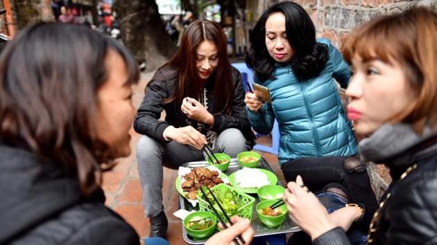 Deep fried crickets, squirming coconut worm larvae, locusts and stink bugs are all on offer on Vietnamese menus. Chefs from Paris to Sao Paulo have embraced the trend, dishing up grasshoppers or scorpions as a cheap and sustainable source of protein. (Manan Vatsyayana / AFP) Deep fried crickets, squirming coconut worm larvae, locusts and stink bugs are all on offer on Vietnamese menus. Chefs from Paris to Sao Paulo have embraced the trend, dishing up grasshoppers or scorpions as a cheap and sustainable source of protein. (Manan Vatsyayana / AFP)