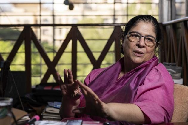 Anamika Haksar, a veteran theatre director, says she sold her Delhi home and took loans from friends and family to fund the making of her film.(Aalok Soni / HT Photo)