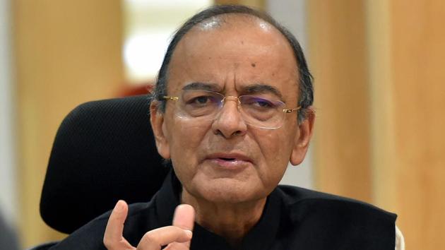Union finance minister Arun Jaitley addresses a press conference after GST Council meeting, in New Delhi on December 22.(PTI Photo) Union finance minister Arun Jaitley addresses a press conference after GST Council meeting, in New Delhi on December 22.(PTI Photo)