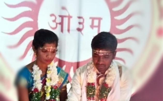Anuradha, who eloped from home to marry out her lover, Lakshman, who hails from a different community, was abducted and beaten to death by her parents and other relatives in Telanagana’s Mancherial district. (HT Photo) Anuradha, who eloped from home to marry out her lover, Lakshman, who hails from a different community, was abducted and beaten to death by her parents and other relatives in Telanagana’s Mancherial district. (HT Photo)