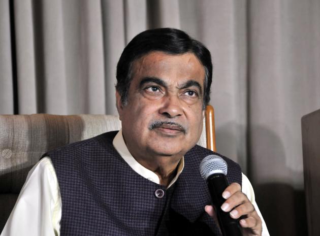 Union minister Nitin Gadkari Sunday said the BJP is going to contest the 2019 Lok Sabha election under the leadership of Prime Minister Narendra Modi and accused the media of “twisting” certain remarks he made at an event in Pune.(HT File Photo)