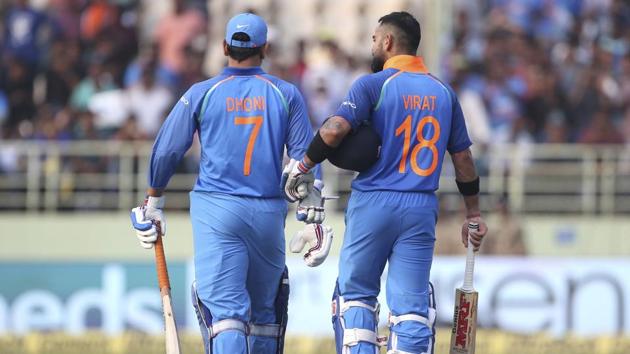 File picture of MS Dhoni and Virat Kohli(AP)