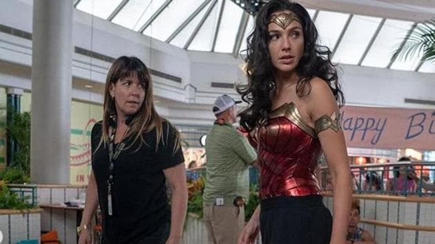 Actor Gal Gadot shared new pictures from the sets of her upcoming film Wonder Woman 1984.