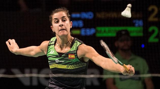 Carolina Marin of Spain in action. (REUTERS) Carolina Marin of Spain in action. (REUTERS)