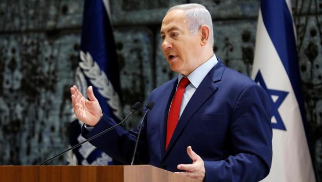 Benjamin Netanyahu, now in his fourth term as prime minister has been governing with a razor-thin majority of 61 seats in the 120-member parliament.(REUTERS)