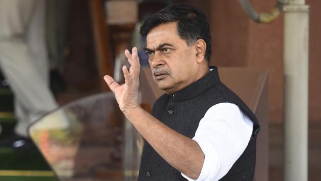 Union power minister RK Singh in New Delhi, India on Thursday, March 10, 2016. ( Photo by Sonu Mehta/ Hindustan Times)(HT File Photo)