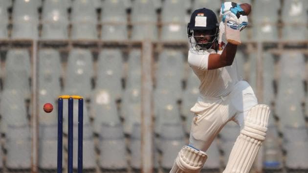 Mumbai's Shreyas Iyer made 83 runs against Saurashtra Ranji Trophy match at Wankhede Stadium. (Prakash Parsekar/HT Photo) Mumbai's Shreyas Iyer made 83 runs against Saurashtra Ranji Trophy match at Wankhede Stadium. (Prakash Parsekar/HT Photo)