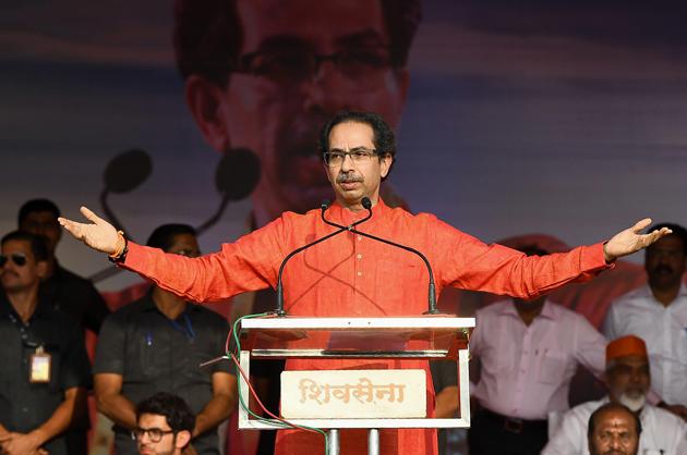 Shiv Sena chief Uddhav Thackeray addresses a party rally at Pandharpur in Maharashtra on Monday, Dec 24, 2018. (HT/PHOTO) Shiv Sena chief Uddhav Thackeray addresses a party rally at Pandharpur in Maharashtra on Monday, Dec 24, 2018. (HT/PHOTO)