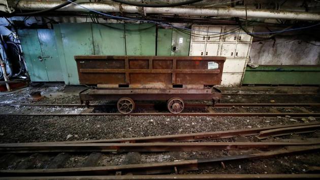 An empty lorry is seen in “shaft 6”, some 1,000 metres below surface. According to government figures, Germany’s coal mining industry received more than 40 billion euros in federal funds since 1998 and is slated to get another 2.7 billion through 2022. Some of the money is needed to deal with mine maintenance and environmental cleanup efforts that include preventing parts of the Ruhr region from slowly sinking as tunnels give way. (Wolfgang Rattay / REUTERS) An empty lorry is seen in “shaft 6”, some 1,000 metres below surface. According to government figures, Germany’s coal mining industry received more than 40 billion euros in federal funds since 1998 and is slated to get another 2.7 billion through 2022. Some of the money is needed to deal with mine maintenance and environmental cleanup efforts that include preventing parts of the Ruhr region from slowly sinking as tunnels give way. (Wolfgang Rattay / REUTERS)