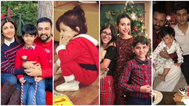 Shilpa Shetty is in London with her family. Esha Deol, Karisma Kapoor and Sara Ali Khan shared these pictures for Christmas.(Instagram)