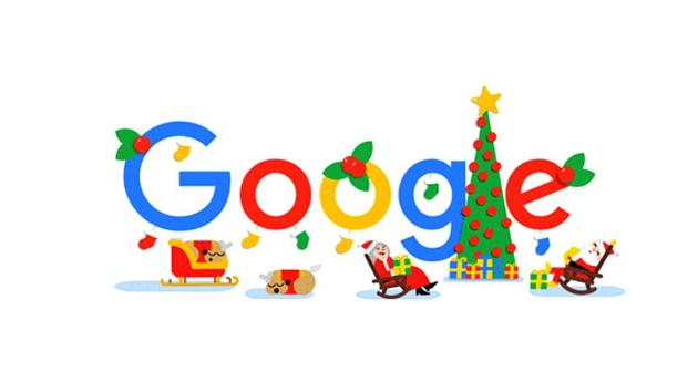 Google wishes Happy holidays to all with an animated doodle on Christmas day, December 25(Google.com)