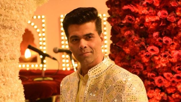 Filmmaker Karan Johar at the wedding ceremony of industrialist Mukesh Ambani's daughter Isha Ambani and Anand Piramal at Antilia in Mumbai.(IANS)