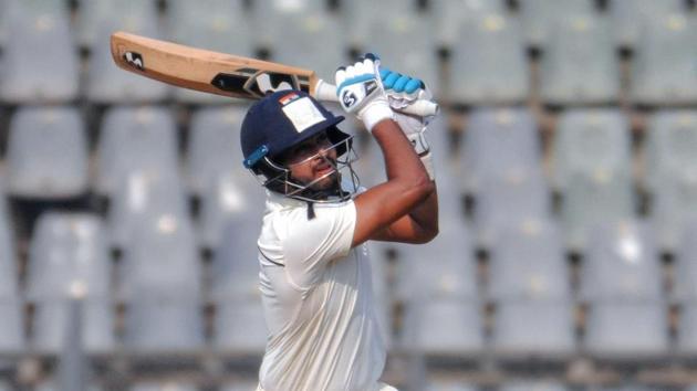 Mumbai batsman Shreyas Iyer plays a shot against Saurashtra during Ranji Trophy match at Wankhede Stadium. (PTI) Mumbai batsman Shreyas Iyer plays a shot against Saurashtra during Ranji Trophy match at Wankhede Stadium. (PTI)