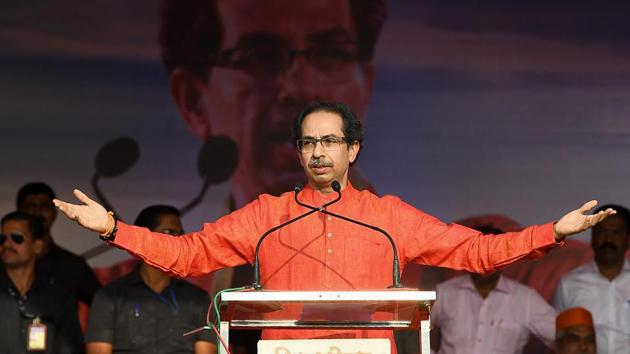 Shiv Sena chief Uddhav Thackeray addreses a party rally at Pandharpur, Maharashtra, December 24 (PTI) Shiv Sena chief Uddhav Thackeray addreses a party rally at Pandharpur, Maharashtra, December 24 (PTI)