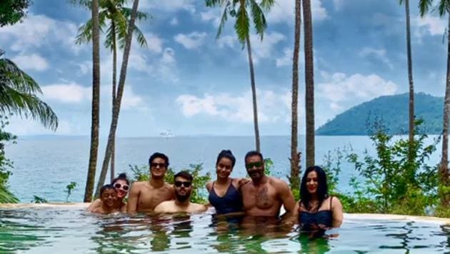 Ajay Devgn shared this picture from his family vacation on Instagram.(Instagram)