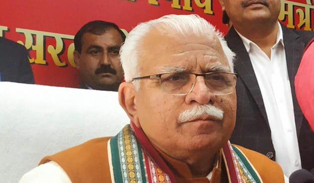 Haryana chief minister Manohar Lal Khattar Haryana chief minister Manohar Lal Khattar