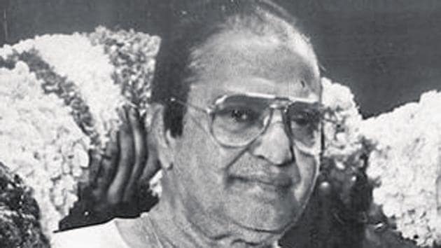 Former Andhra Pradesh chief minister NT Rama Rao.(Rajiv Gupta/HT Photo)