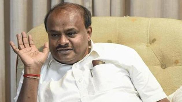 Portrait of Chief Minister of Karnataka H. D. Kumaraswamy (Burhaan Kinu/HT PHOTO) Portrait of Chief Minister of Karnataka H. D. Kumaraswamy (Burhaan Kinu/HT PHOTO)