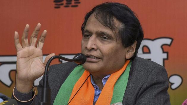 Union Minister of Commerce and Industry Suresh Prabhu said as India is one of the major exporter of services like IT and ITeS, the ministry’s strategy will have elements to promote services exports also.(PTI file photo)