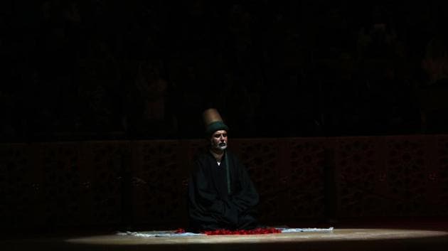 A sheikh of the Mevlevi order of whirling dervishes offers his prayers during the ceremony. Although Turkey had banned religious orders in the early 1920s, the dervishes were largely tolerated and became the symbol for Turkey’s tourism campaigns. (Lefteris Pitarakis / AP Photo) A sheikh of the Mevlevi order of whirling dervishes offers his prayers during the ceremony. Although Turkey had banned religious orders in the early 1920s, the dervishes were largely tolerated and became the symbol for Turkey’s tourism campaigns. (Lefteris Pitarakis / AP Photo)