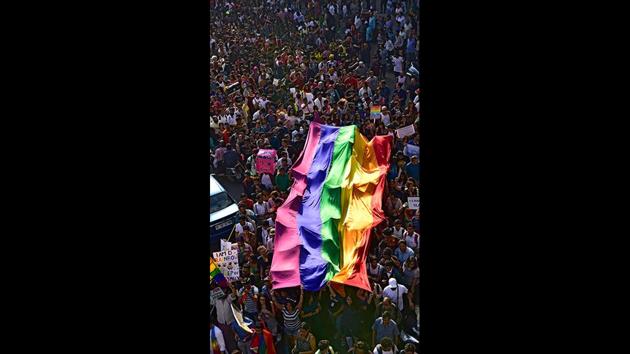 Participants walk during the Queer Azaadi March 2018 at August Kranti Maidan in Mumbai, Maharashtra. Sex among consenting adults, regardless of orientation, is not an offence, the Supreme Court ordered in September, reading down a British-era section 377 of the penal code that had been long viewed as an infringement on personal rights and individual liberty. (Vijayanand Gupta / HT Photo) 