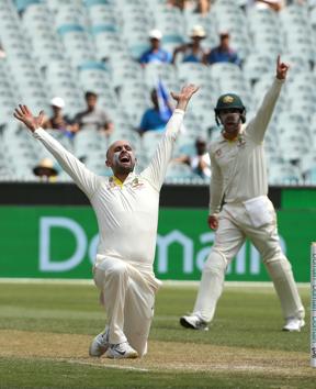 Australia's Nathan Lyon appeals unsuccessfully for the wicket of India's Rohit Sharma on day two of the third test match between Australia and India at the MCG in Melbourne. (REUTERS) Australia's Nathan Lyon appeals unsuccessfully for the wicket of India's Rohit Sharma on day two of the third test match between Australia and India at the MCG in Melbourne. (REUTERS)