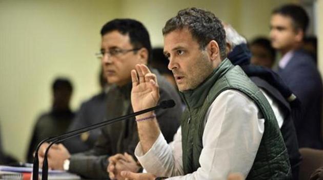 Congress chief Rahul Gandhi has asked his party’s spokespersons to focus on the people’s issues and to avoid falling into the Bharatiya Janata Party (BJP)’s trap of establishing a religious-themed political narrative in the run-up to the 2019 assembly elections. (Amal KS/HT Photo) Congress chief Rahul Gandhi has asked his party’s spokespersons to focus on the people’s issues and to avoid falling into the Bharatiya Janata Party (BJP)’s trap of establishing a religious-themed political narrative in the run-up to the 2019 assembly elections. (Amal KS/HT Photo)