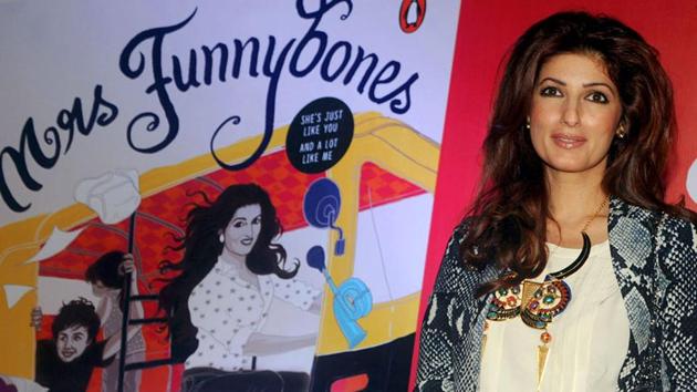 Twinkle Khanna poses for a photograph during the launch of her book Miss Funnybones in Mumbai in 2015.(AFP)