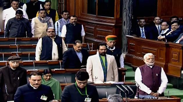 The ruling Bharatiya Janata Party (BJP) has issued a whip to its Lok Sabha members asking them to be present on Thursday when Parliament’s winter session will resume. (PTI Photo) The ruling Bharatiya Janata Party (BJP) has issued a whip to its Lok Sabha members asking them to be present on Thursday when Parliament’s winter session will resume. (PTI Photo)