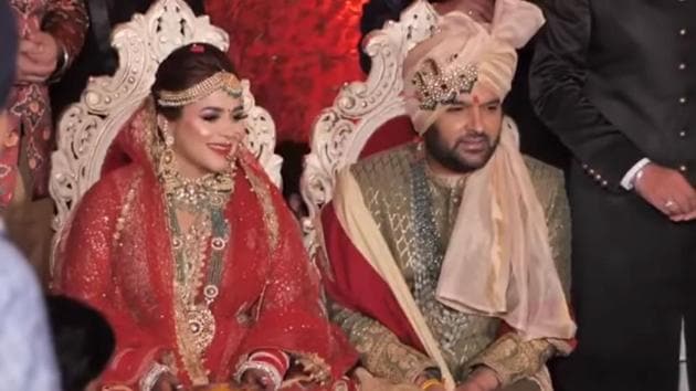 Kapil Sharma has shared a video from their wedding on social media.(YouTube)