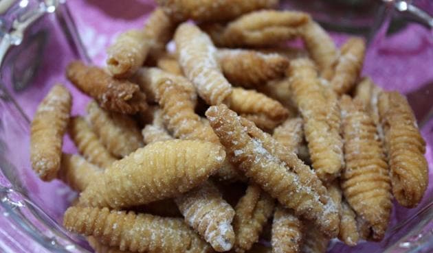 TThe dictionary includes East Indian words such as Lugra, Kuswar and Kal Kal (above), which is a flour-based fusilli pasta, often served during Christmas. (HT FILE PHOTO) TThe dictionary includes East Indian words such as Lugra, Kuswar and Kal Kal (above), which is a flour-based fusilli pasta, often served during Christmas. (HT FILE PHOTO)