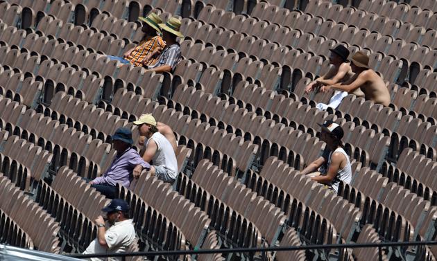Representative image -Spectators watch India's batting during day two of the third cricket Test match between Australia and India in Melbourne. (AFP) Representative image -Spectators watch India's batting during day two of the third cricket Test match between Australia and India in Melbourne. (AFP)