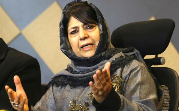 Former Jammu and Kashmir chief minister and Peoples Democratic Party (PDP) chief Mehbooba Mufti has questioned the arrests of 10 suspected members of an Islamic State-inspired terror module, saying it seems “premature” (File Photo) (HT Photo) Former Jammu and Kashmir chief minister and Peoples Democratic Party (PDP) chief Mehbooba Mufti has questioned the arrests of 10 suspected members of an Islamic State-inspired terror module, saying it seems “premature” (File Photo) (HT Photo)