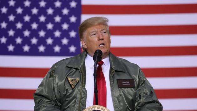 U.S. President Donald Trump delivers remarks to U.S. troops in an unannounced visit to Al Asad Air Base, Iraq December 26, 2018. (File Photo) (REUTERS) U.S. President Donald Trump delivers remarks to U.S. troops in an unannounced visit to Al Asad Air Base, Iraq December 26, 2018. (File Photo) (REUTERS)